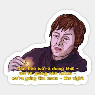 Dee Dee / Limmy's Show Fanart Design Sticker